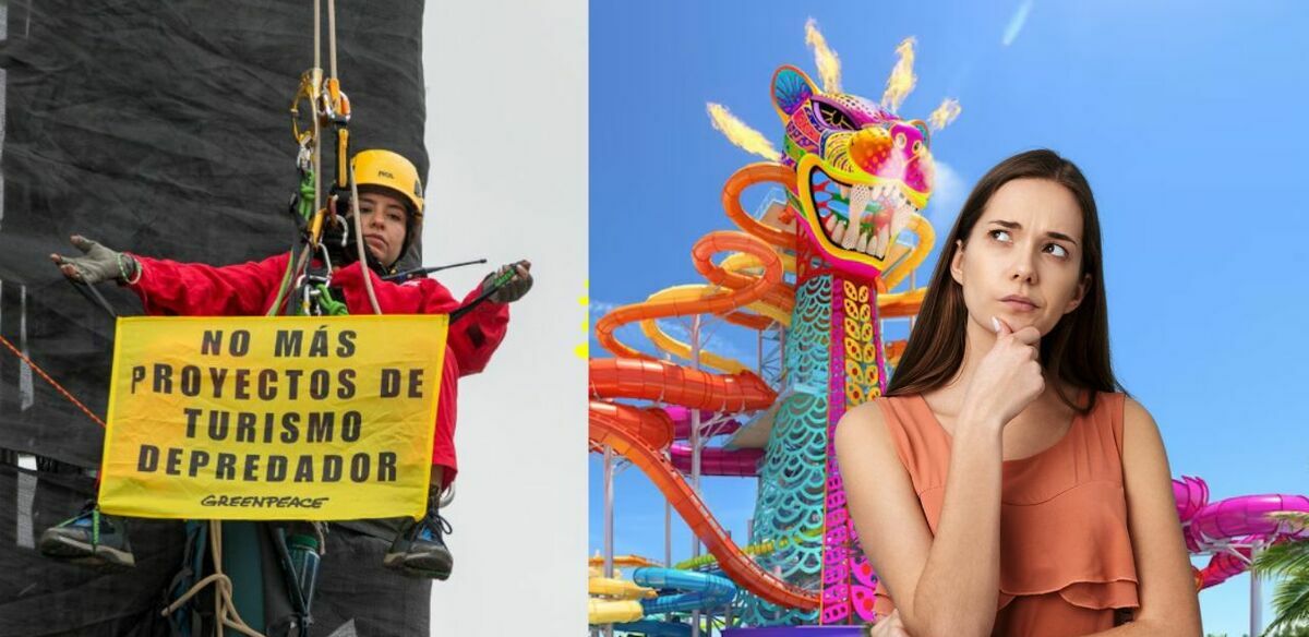 Greenpeace vs Royal Caribbean: polémica por Perfect Day México en Mahahual, Quintana Roo | Foto: Greenpeace, Canva y Royal Caribbean Press Center