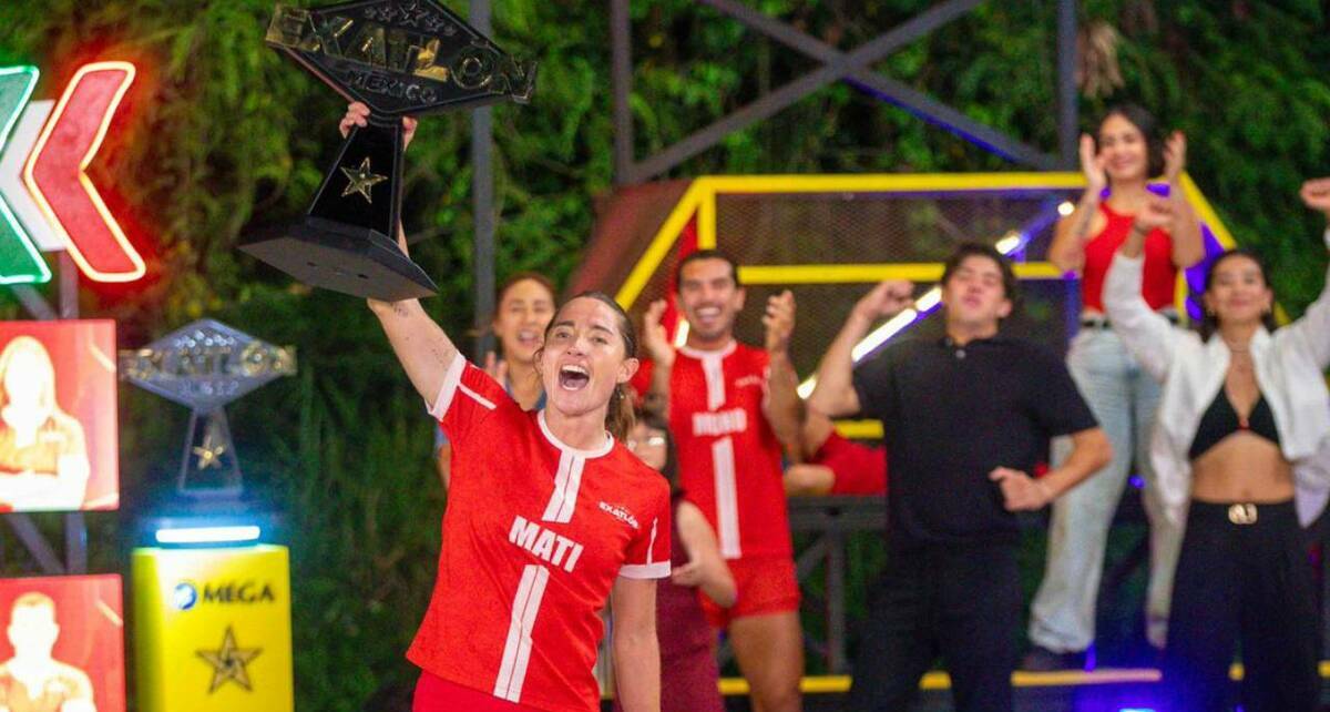 Mati Álvarez es la ganadora de Exatlón México en la rama femenil  (Cortesía TV Azteca)