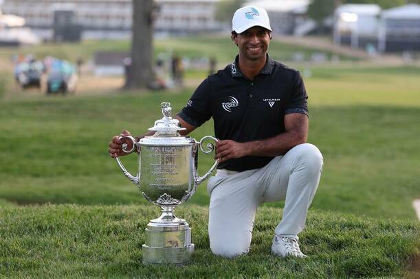 Aaron Rai ganó su primer major / Reuters