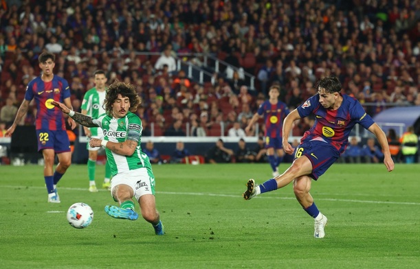 Fermín, en el juego ante Betis (Reuters)