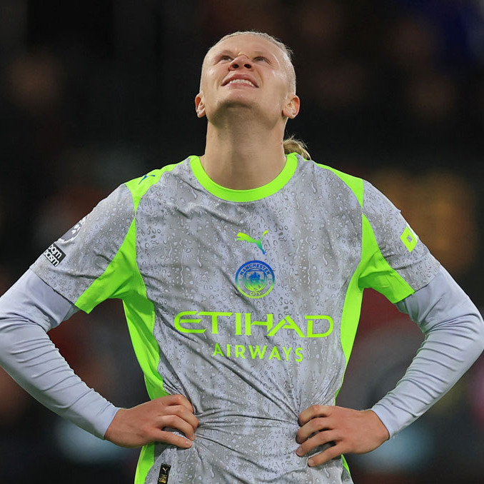 Haaland se lamenta una opción fallada ante Bournemouth. (Foto: Reuters)