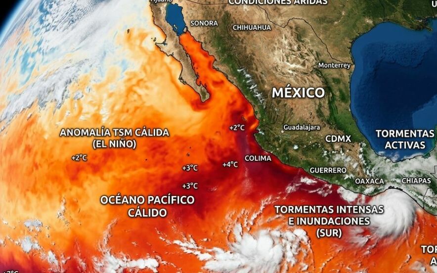 El Niño podría llegar en 2026: lo que debes saber en México | Foto: Gemini AI
