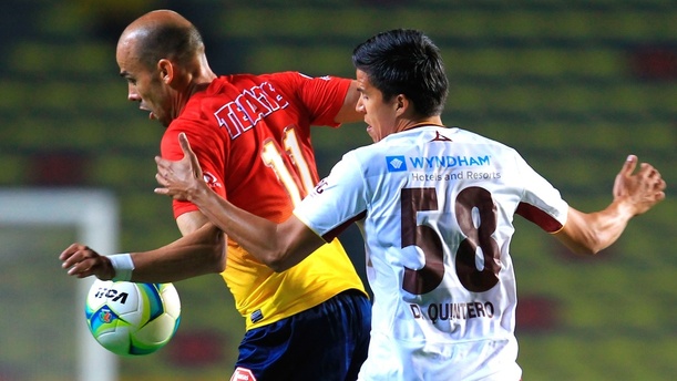 Acción del Morelia vs Tecos de la Copa MX en 2013 (Mexsport)