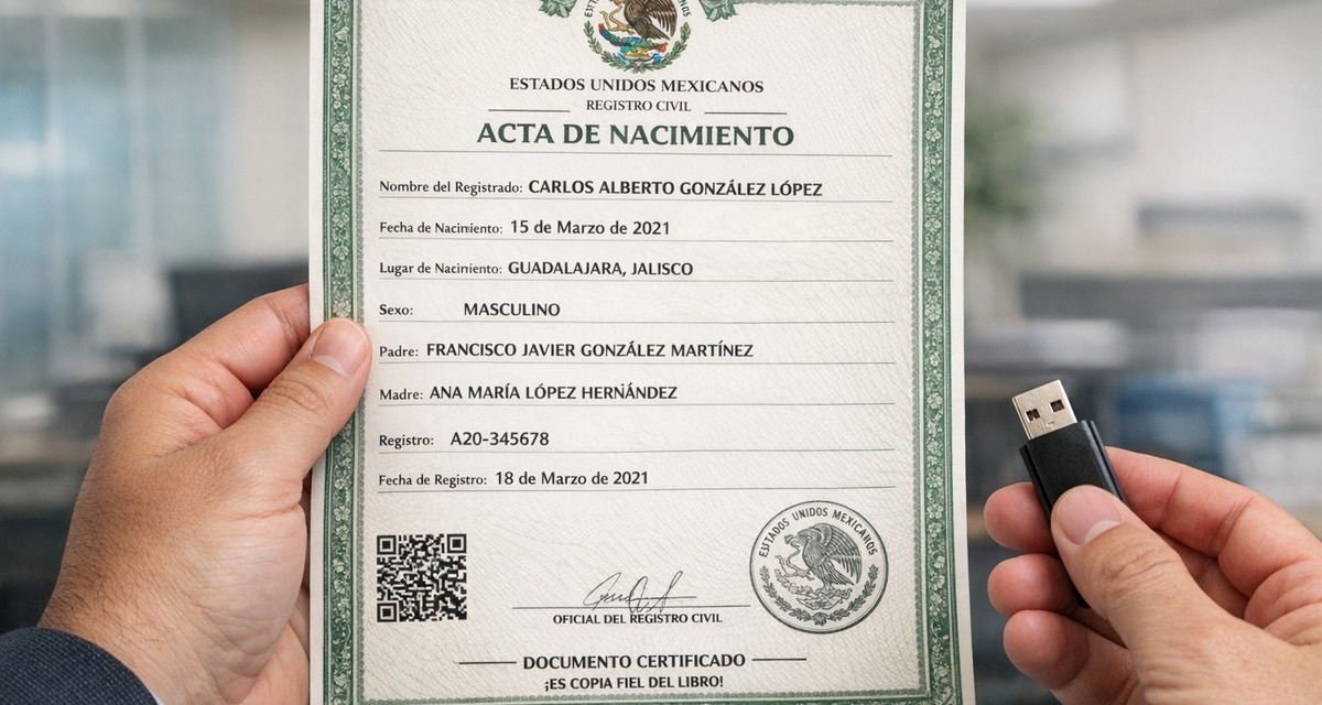 Acta de nacimiento 2026: el nuevo requisito digital para poder tramitarla (FOTO: IA)