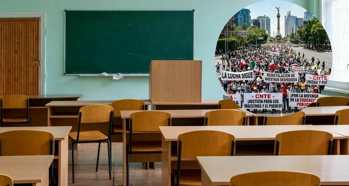 CNTE programa paro nacional para junio 2026: estas escuelas suspenderían clases antes. (Gemini IA | Canva).