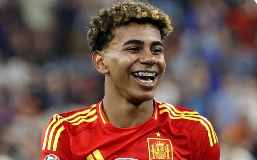Lamine Yamal brilló con España en las Semis de la Eurocopa 2024 (EFE)