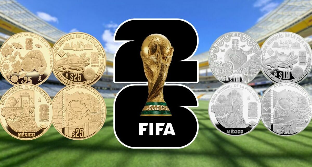 ¿Quieres las monedas del Mundial 2026? Estos son los centros de canje oficiales. (Banxico | Canva).
