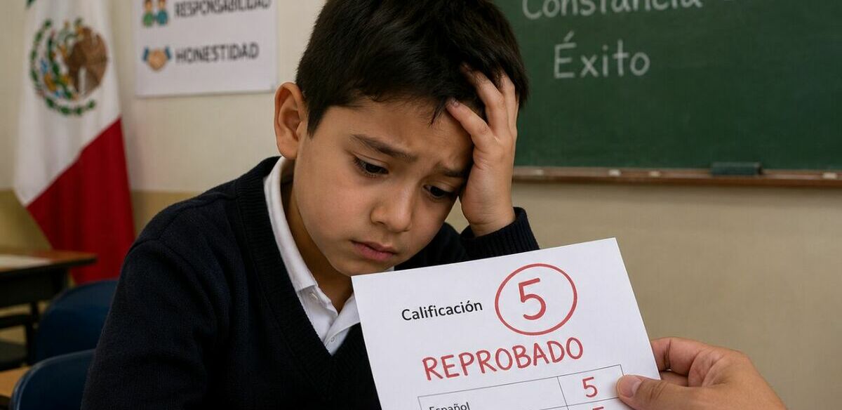 SEP confirma alumnos que pueden repetir el año escolar tras fallo de la SCJN. (ChatGPT).