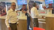 Adulto genera polémica en Krispy Kreme y lo apodan "Lord Donas". (Captura).