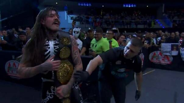 Dominik Mysterio se quedó con el Megacampeonato AAA (Captura)