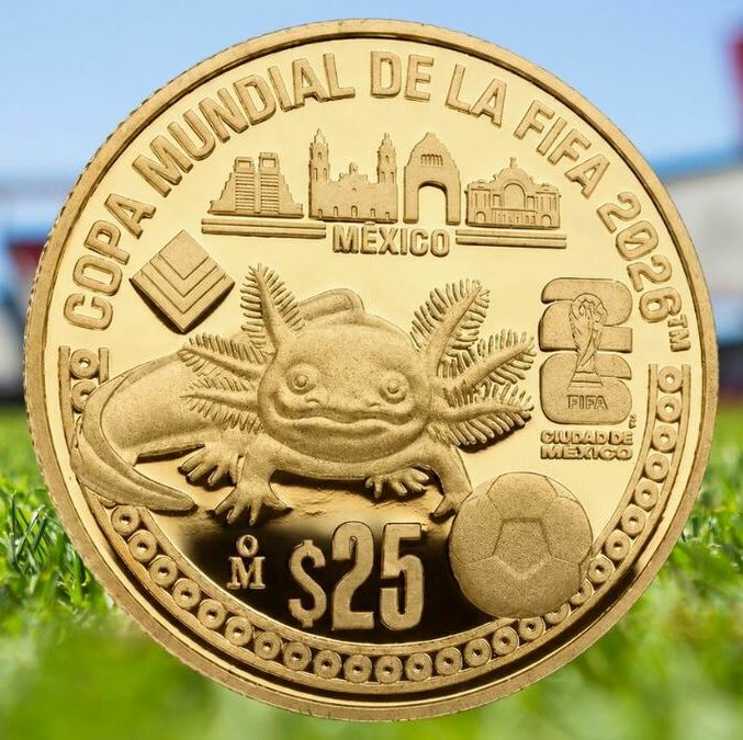 Así es la moneda de oro con ajolote del Mundial 2026 y en estos puntos podrás adquirirla. Foto: ChatGPT