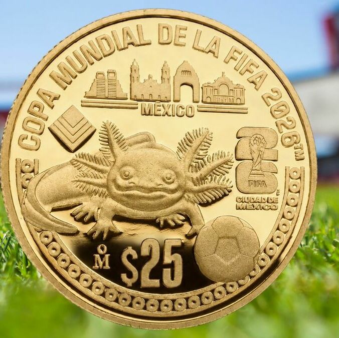 Así es la moneda de oro con ajolote del Mundial 2026 y en estos puntos podrás adquirirla. Foto: ChatGPT