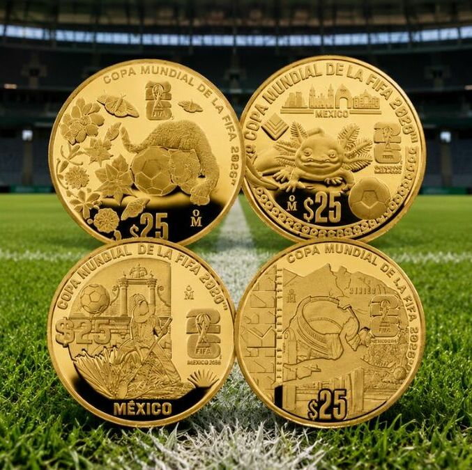 Así es la moneda de oro con ajolote del Mundial 2026 y en estos puntos podrás adquirirla. Foto: ChatGPT