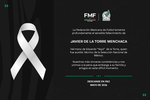FMF lamenta la muerte de Javier de la Torre (X: @FMF)