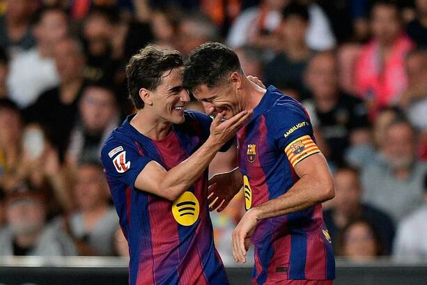Lewandowski anotó su último gol con la playera blaugrana / Reuters