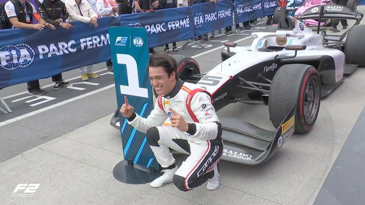 Noel León ganó la carrera Sprint en Formula 2 / X: Formula 2