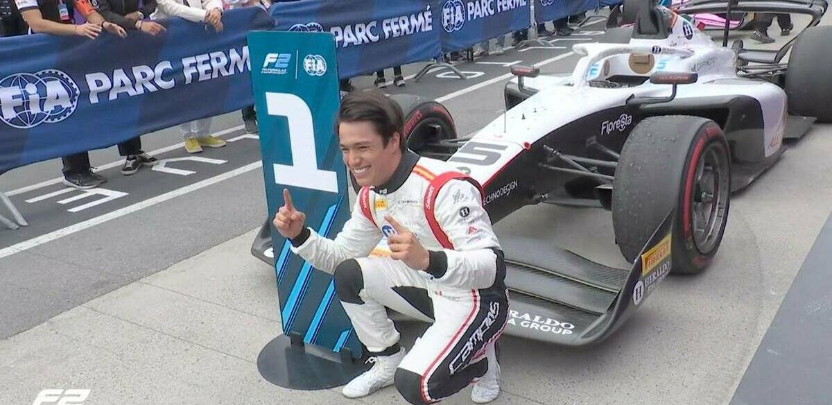 Noel León ganó la carrera Sprint en Formula 2 / X: Formula 2