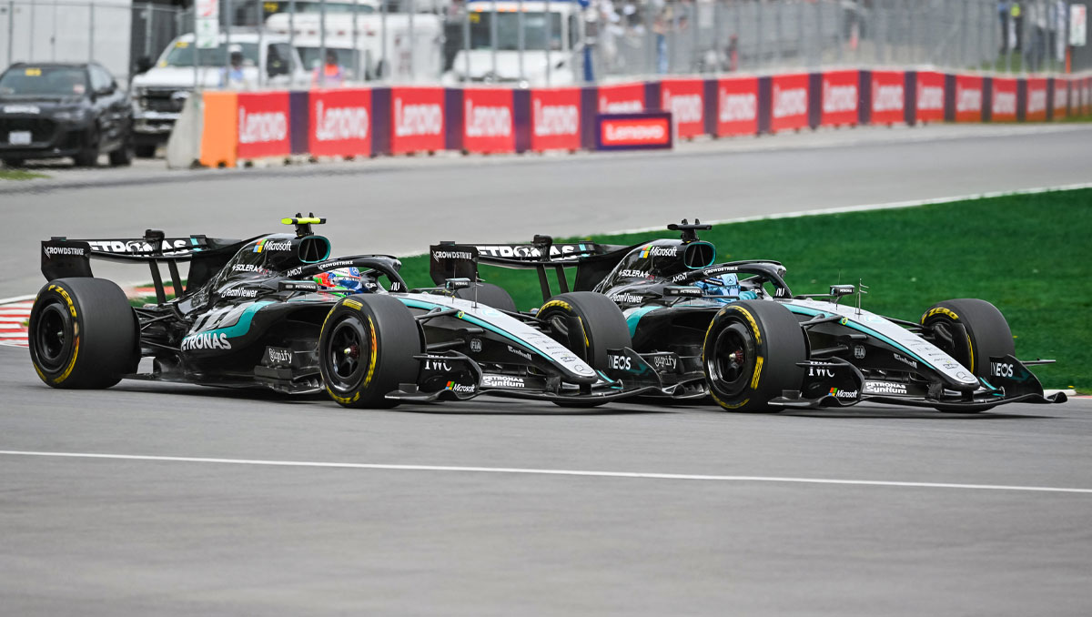 Russell y Antonelli saldrán desde la primera fila en Canadá. (Foto: Reuters)
