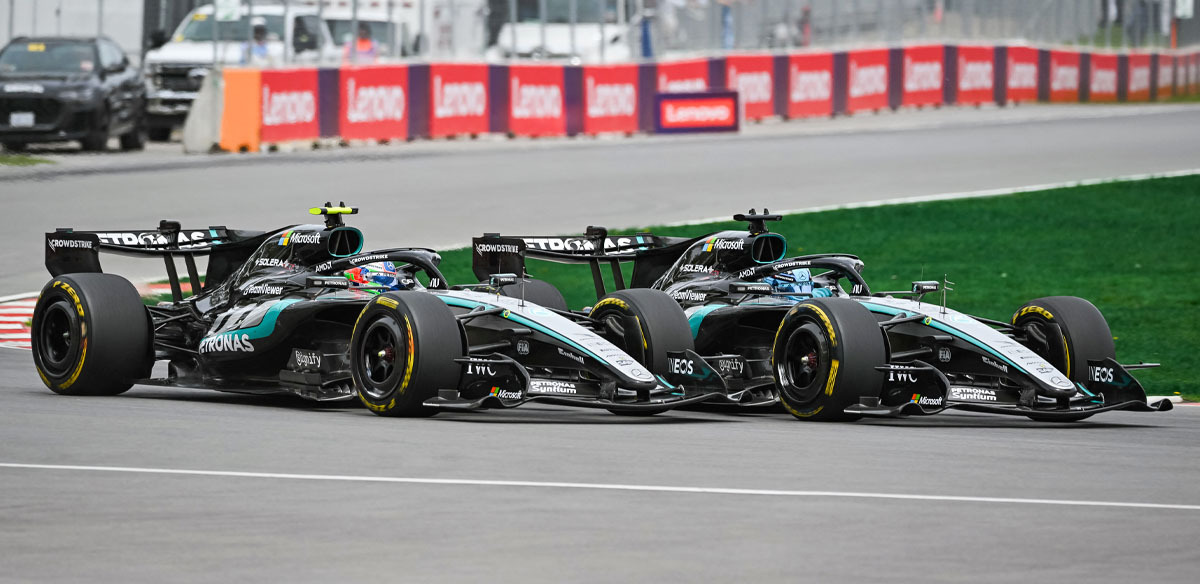 Russell y Antonelli saldrán desde la primera fila en Canadá. (Foto: Reuters)