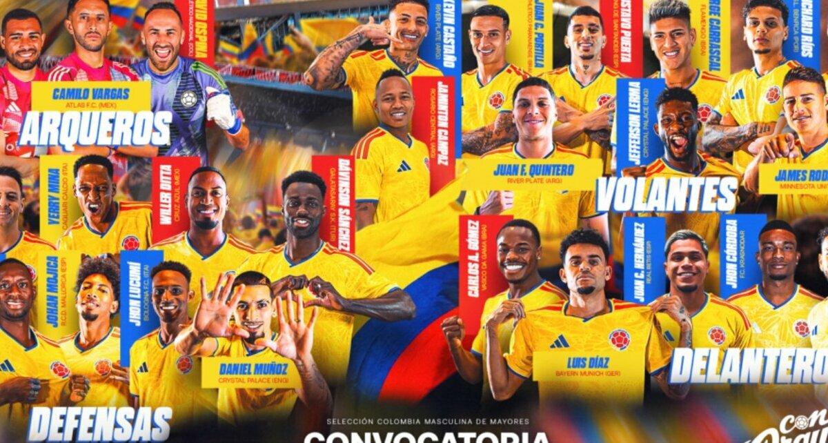 Colombia forma parte del Grupo K del Mundial 2026 (fcf.com.co)