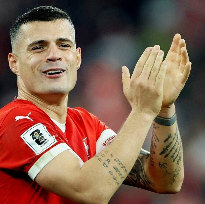 Granit Xhaka disputará su cuarta Copa del Mundo con Suiza | Foto: Reuters