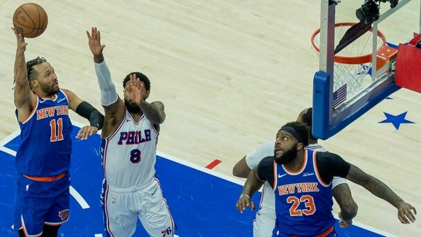 Knicks se impusieron de visita a los 76ers (Fotografía: EFE)