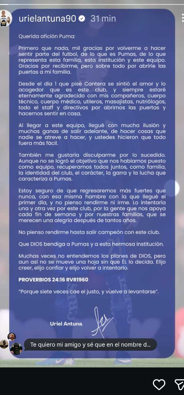 Uriel Antuna se disculpó tras ser expulsado en la Final / Captura