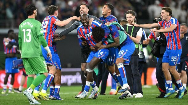 Crystal Palace celebra la Conference League (Reuters