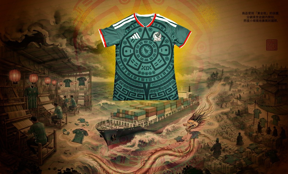 La ruta de los jerseys piratas del Mundial (Diseño mediotiempo)