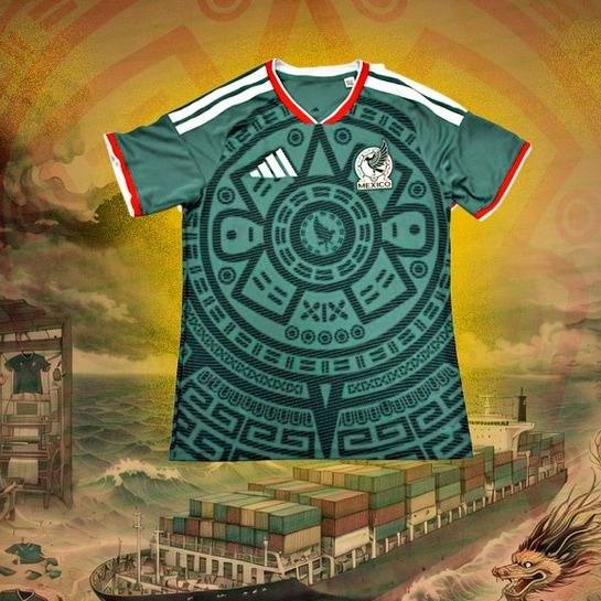 La ruta de los jerseys piratas del Mundial (Diseño mediotiempo)