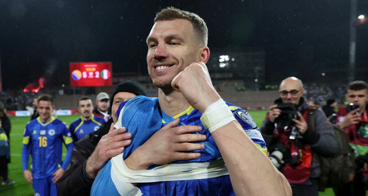 Edin Džeko mantiene su legado como goleador histórico y apunta al Mundial 2026 | Foto: Reuters y FIFA