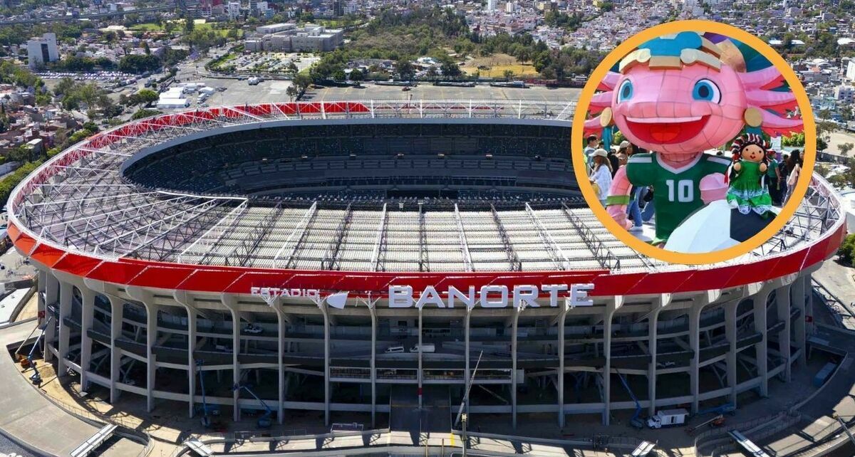 Gobierno desmintió supuesta orden de FIFA de retirar escultura del ajolote (Fotografía: Mexsport | X @GobCDMX)