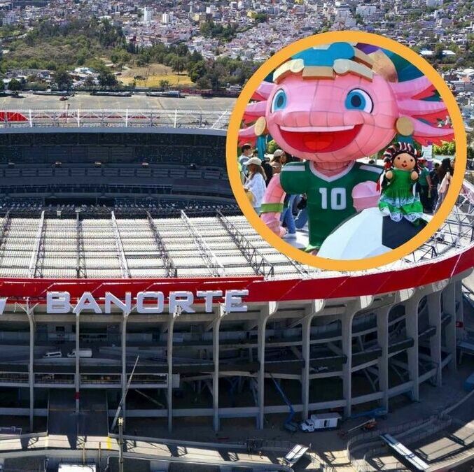Gobierno desmintió supuesta orden de FIFA de retirar escultura del ajolote (Fotografía: Mexsport | X @GobCDMX)