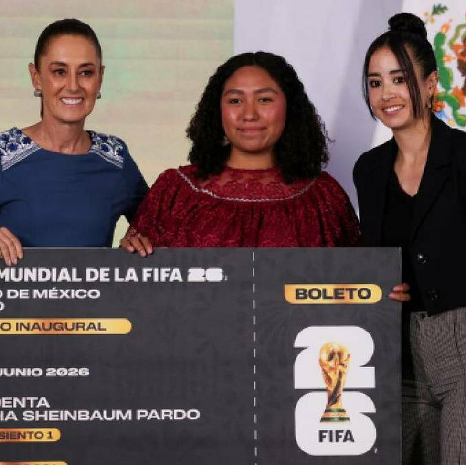Claudia Sheinbaum regala su boleto para boleto inaugural del Mundial / Reuters