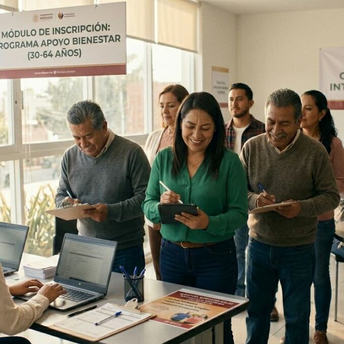 Lanzan convocatoria de apoyo bienestar para hombres y mujeres de 30 a 64 años | Foto: Gemini AI