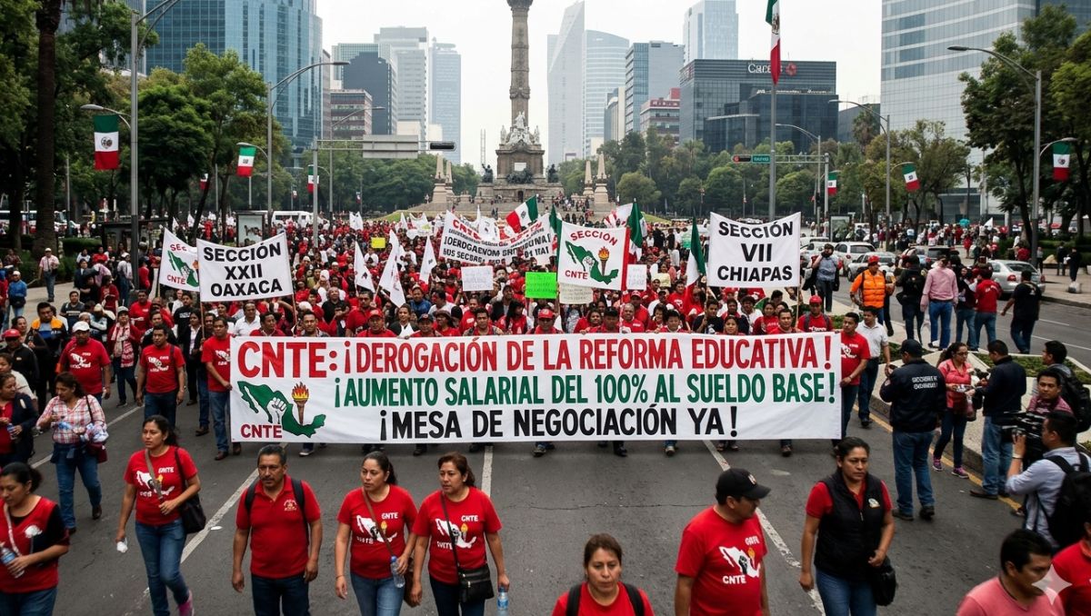 Megamarcha de la CNTE en CDMX: hora de inicio y calles cerradas