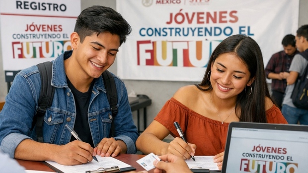 Conoce los requisitos para registrarte a Jóvenes Construyendo el Futuro 2026. Foto: Sora IA