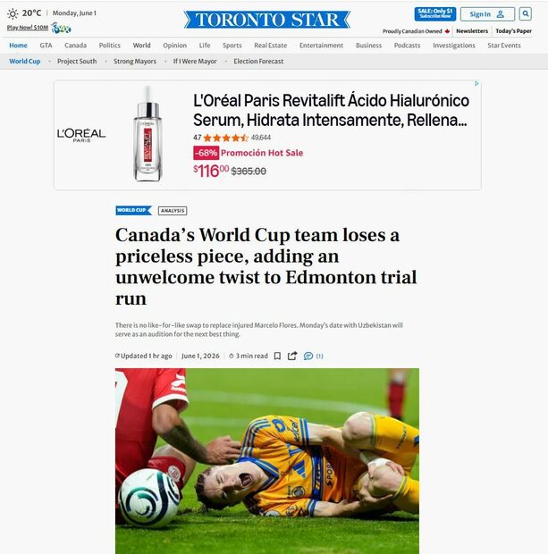 Publicación del medio Toronto Star (thestar.com)