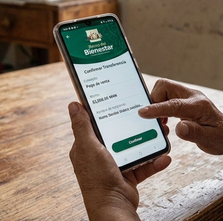 Aspu puedes hacer transferencias desde app del Banco del Bienestar. Foto: Gemini AI