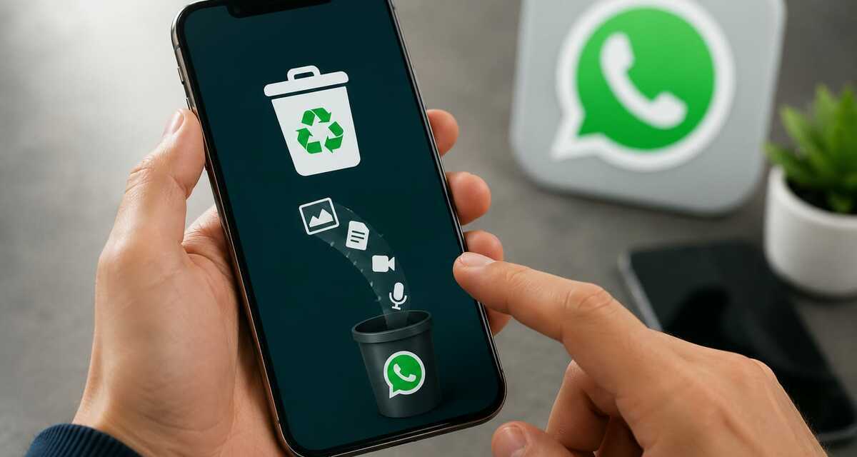 Así puedes liberar espacio de WhatsApp en tu celular (FOTO: IA Gemini)