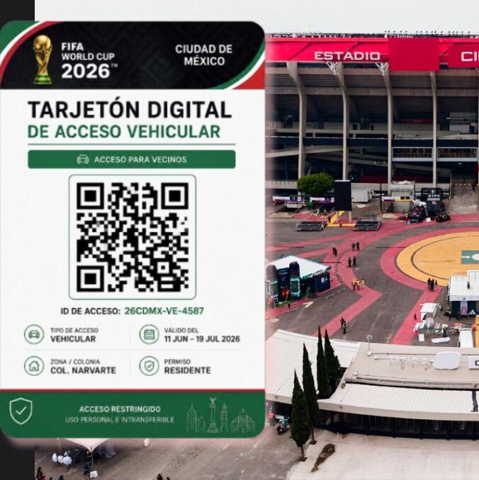 Tarjetón Digital para el Mundial 2026: todo lo que debes saber si vives cerca del estadio | Foto: Mexsports y Gemini