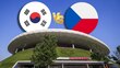 El Corea del Sur vs Chequia se jugará en el Estadio Guadalajara (X @Gdl2026 | Diseño mediotiempo)