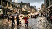 México bajo doble impacto: lluvias intensas por onda tropical 4 y onda de calor activa| Foto: Gemini AI