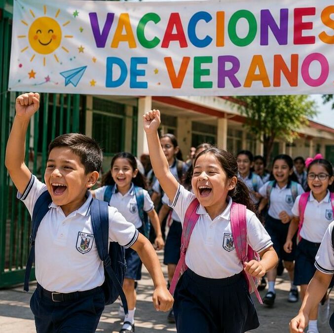 SEP: estudiantes que terminan clases antes del 15 de julio y tienen vacaciones anticipadas. Foto: ChatGPT
