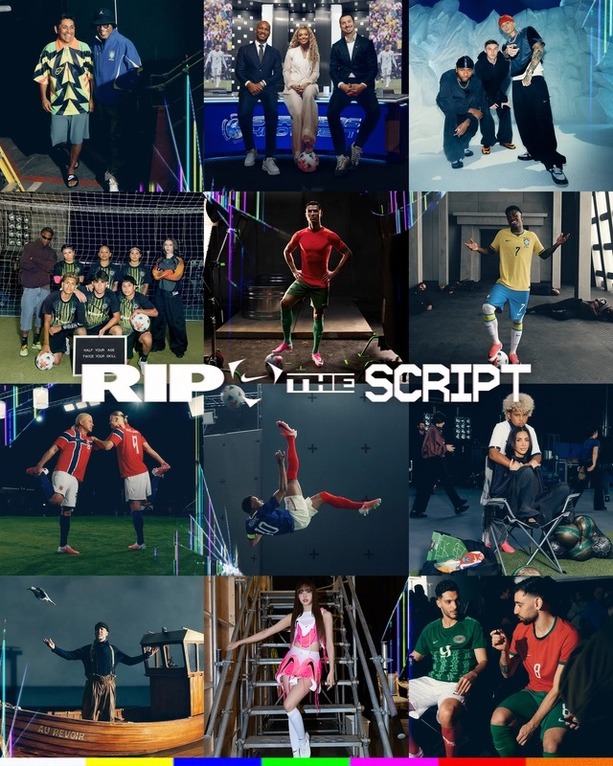 Detalles de la campaña 'Rip the Script' de Nike (about.nike.com)