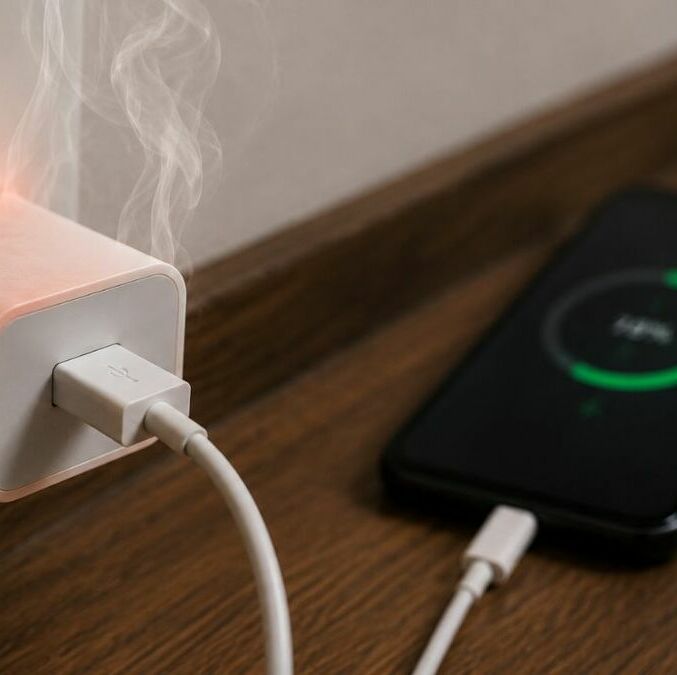 Errores que provocan que el cargador se caliente cuando se carga el celular. Foto: ChatGPT