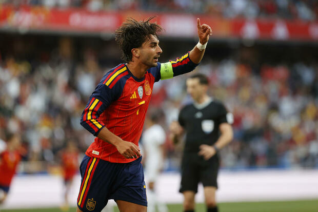 Ferran Torres fue el autor del gol de España. (foto: EFE)
