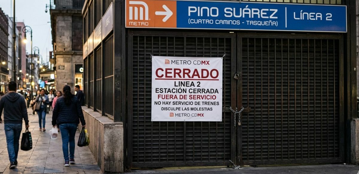 Metro CDMX cierra 5 estaciones de la Línea 2 hasta el 6 de junio | Foto: Gemini AI