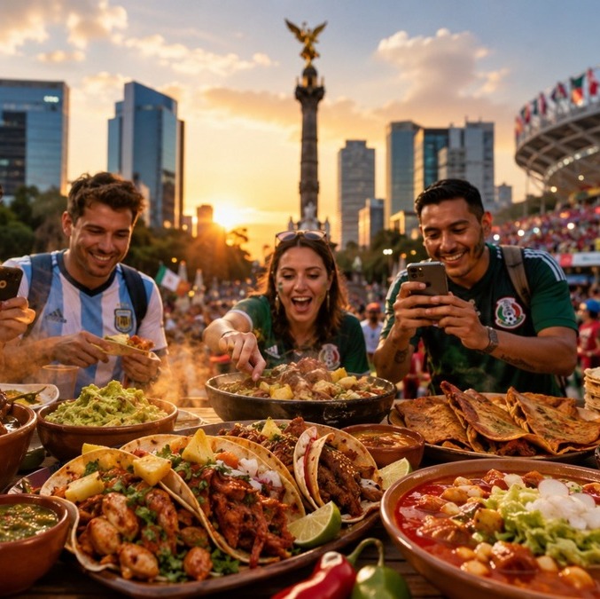 Mundial 2026 en Ciudad de México: dónde probar auténtica comida mexicana sin vaciar tu cartera. (IA).