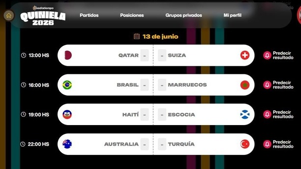 Predice los resultados de la Quiniela 2026 y podrías ganar grandes premios